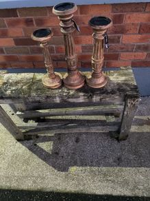 3 candle holders
