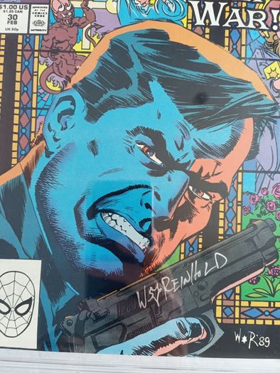 The Punisher Issue 30 CBCS / CGC 9.2 Signature Series Certified Graded Comic Framed  DC Marvel