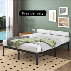30.5 cm High Super King Bed Frame 6ft with Rounded Corner Legs