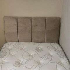 Ottoman double bed with headboard