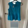 River Island Turquise Sleeveless Top Size 10 Image 3