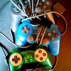 3 playstation 1 & 2 controllers