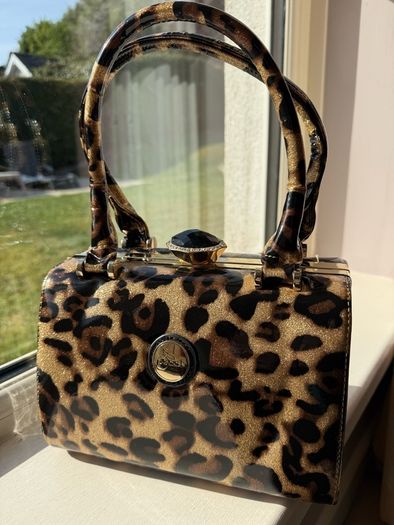 Leopard Skin - Peach hamdbag