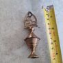 Rare find  Handcrafted Brass Eye Liner Powder Box, Antique Surma Dani . Old Brass Kohl Holder Image 4
