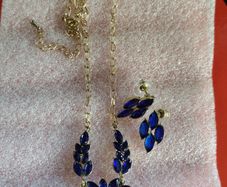 Stunning blue ewellery set