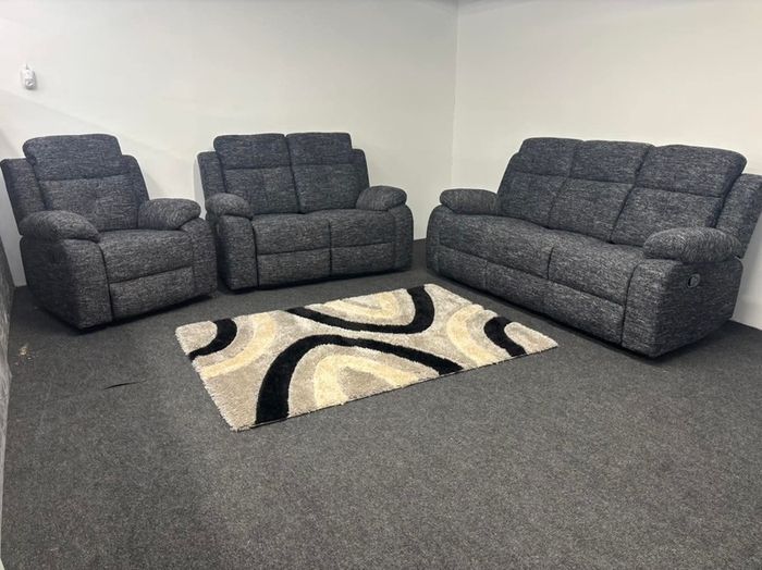 3+2+1 Hudson All Fabric Recliner Sofa Set