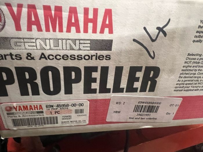 Yamaha 14" propeller 50/60hp outboard