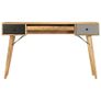 Desk with Drawers 130x50x80 cm Solid Mango Wood Image 5
