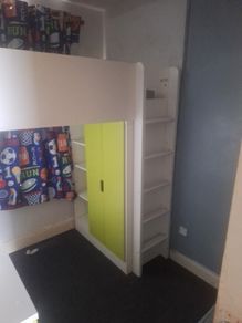 IKEA  bed& desk unit.