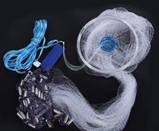 3.6M/11.8ft Fish Mesh Net Fishing Net with Fishing Trap Freshwater Casting