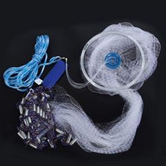 3.6M/11.8ft Fish Mesh Net Fishing Net with Fishing Trap Freshwater Casting
