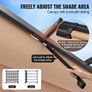 10'x10' Outdoor Retractable Pergola with Sun Shade Canopy Aluminum Beige Image 3