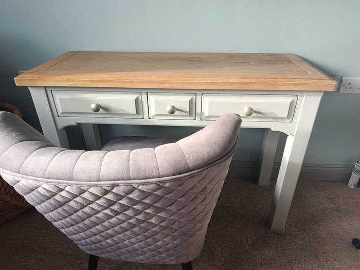 Two Tone Vanity / Console Table / Desk