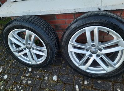 For Exchange 17" Audi A3, A4, Golf, Caddy, Passat, Octavia single alloy, with Goodyear Efficient grip Performance tyres, Alloy in pristine condition, ready to fit and bolt up !