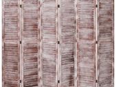 6-Panel Room Divider Brown 210x165 cm Wood