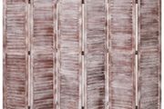 6-Panel Room Divider Brown 210x165 cm Wood