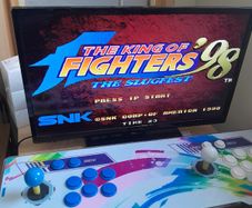 Retro arcade games console