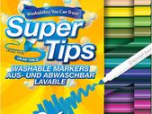 SuperTips Washable Markers - Assorted Colours (Pack of 24) | Premium Felt Tip Pens That Can Easily Wash Off Skin & Clothing | Ideal for Kids Aged 3+