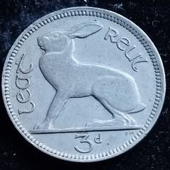 Ireland - 1943 - 3 Pence - Hare - KM.12a - [2777]