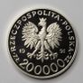 1991 Tokarzewski 200000 zlotych silver coin Poland Image 2