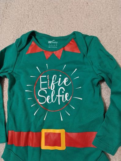 Christmas Baby Cotton bodysuit,  NEW