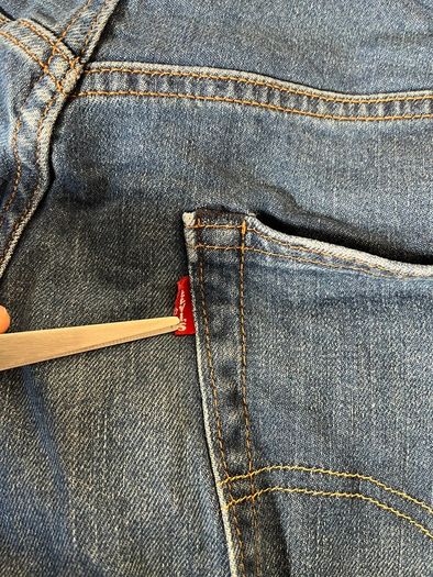Levis 502 Jeans Mens Blue W38 L34 Premium Big E