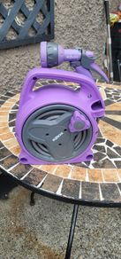 Hozelock Pico 10m garden Hose Reel with Multi Spray Gun