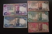 Angola: Set Of 5 Notes: 1000e+500e+100e+50e+20e (1972)