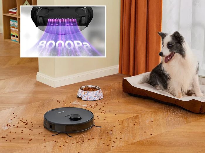 Eureka E20 Evo Plus Robot Vacuum with Bagless Self Emptying Station White