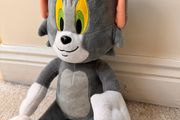 Tom and Jerry Cat approx. 28 cm. Tall Plush Bandai Namco Used Please see photos