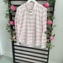 shirt bnwt Gap 100% cotton pink & white striped shirt size medium Image 4