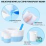 Silicone Measuring Cups, Resin Supplies with 600ml/20oz & 100ml Resin Mixing Cups, Easy to Clean, Durable & Flexible, Silicone Stir Sticks, Silicone Cups for Epoxy Resin Mixing (FREE POSTAGE) Image 4