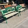 Raised beds bird feeders and cast iron benches Image 9