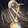 vintage brass bankers lamp Image 4
