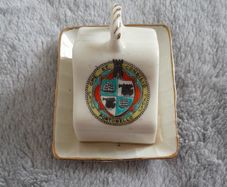 ORNAMENT - Crested China - Miniature Cheese Dish