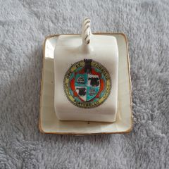 ORNAMENT - Crested China - Miniature Cheese Dish
