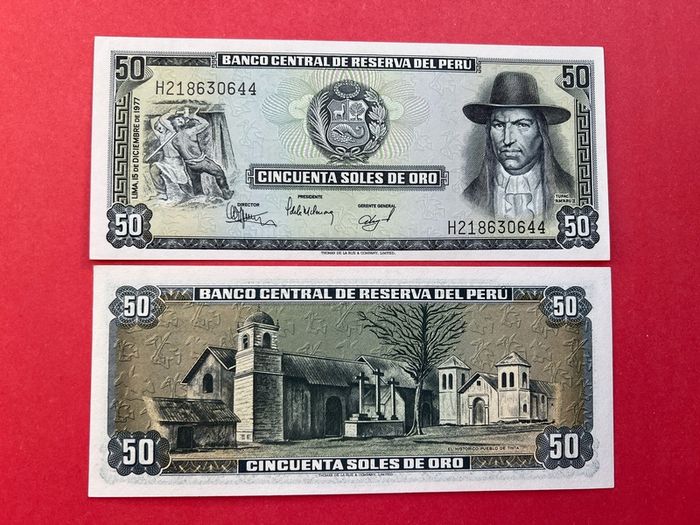 Peru  50 Soles  1977 UNC