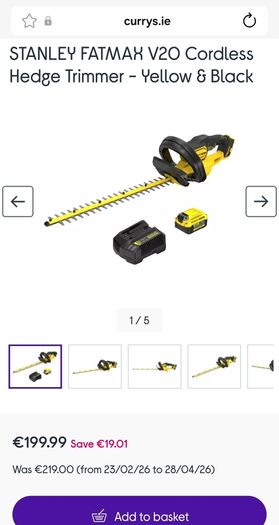 Stanley Fatmax V20 Hedge Trimmer Kit