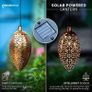 Solar Lantern Outdoor with Shepherds Hook, Metal Hanging Garden Lantern, Garden Ornaments Outdoor, Perfect Solar Garden Ornaments, Outdoor Lanterns and Garden Decorations Image 4