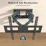 BONTEC TV Wall Mount for 23to70 Inch LED LCD, Swivels Tilts Extends Double Arm Full Motion TV Wall Bracket Holds up to 45kg, Includes HDMI Cable, Spirit Level, Max VESA 400x400mm Image 7