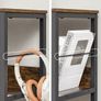 3 Tier Bookcase Shelving Unit with 9 Compartments for Living Room Bedroom Study Kitchen 30 x 100 x 103.1 cm Image 6