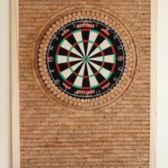 Hand-Made Cork Dartboard Wall Protector