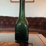 Tall Cobalt Green Studio Vase in the Shape of a Bottle 1960s Image 6