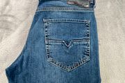 DIESEL Larkee-Beex 084BU Men's Jeans W30/L31 Regular Taper Fit Blue Cotton