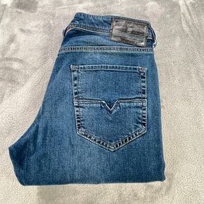 DIESEL Larkee-Beex 084BU Men's Jeans W30/L31 Regular Taper Fit Blue Cotton
