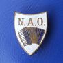 NAO - a vintage membership badge of the National Accordion Organisation (1950's / 1960's). A scarce badge. Image 2
