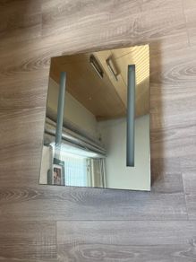Light up bathroom mirror