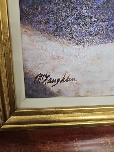 Framed 'Flower Shop" by artist Jan McLaughlin