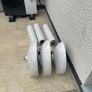 3 Modern White Bathroom Basins Wash Hand Basins  Excellent Condition Image 3