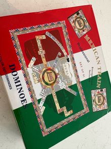 Mexican train dominoes set
